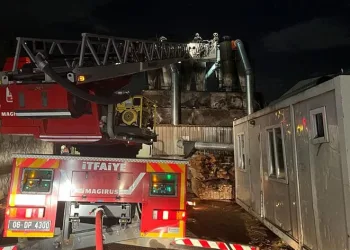 Ankara’da talaş fabrikasında yangın