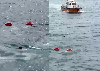 Vapur seferinde yolcu denize düştü