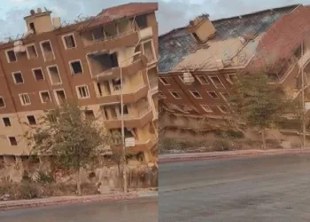 Kolonları kesilerek yıkıldı