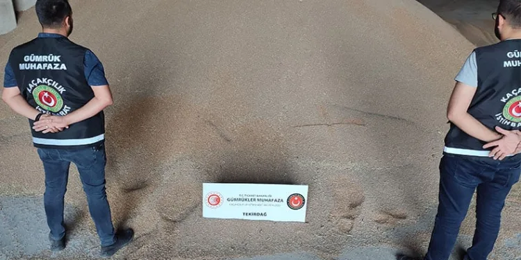 84 ton ekmek buğdayı ele geçirildi