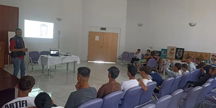 Öğrencilere afet eğitimi verildi