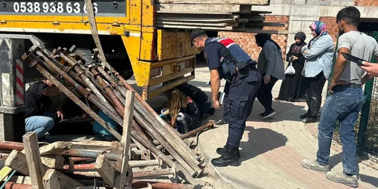 Vincin halatı kopunca baş üstü yere çakıldı