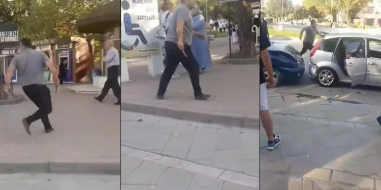 Kaza sonrası bıçakla dehşet saçtı