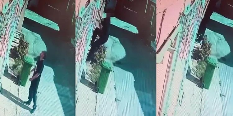 Balkona örümcek adam gibi tırmanarak kıyafet çaldı