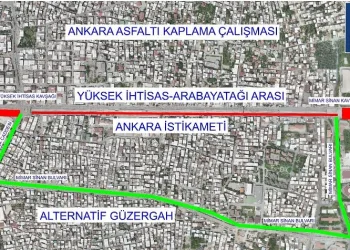 Ankara yolunda trafik düzenlemesi