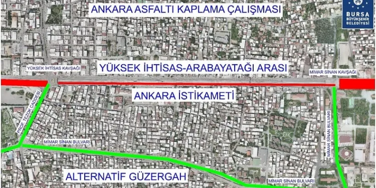 Ankara yolunda trafik düzenlemesi