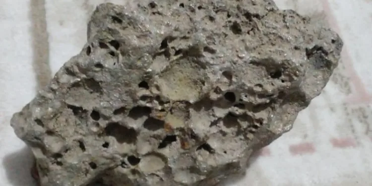 Bulunan göktaşı satışa çıkartıldı