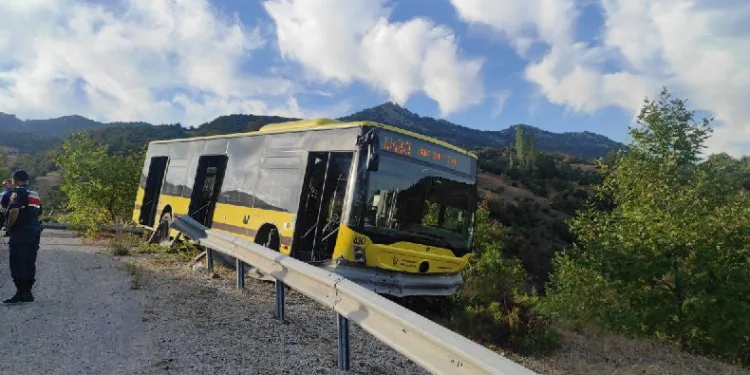 Bursa’da belediye otobüsünde faciadan dönüldü