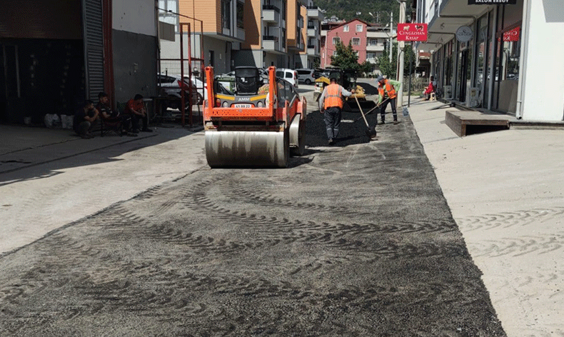 Murat Taşer Sokağa 100 ton asfalt