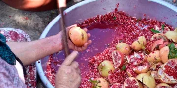 Kış hazırlıkları narların kaynatılmasıyla başladı