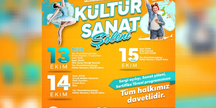 Mustafakemalpaşa’da kültür sanat şöleni yaşanacak