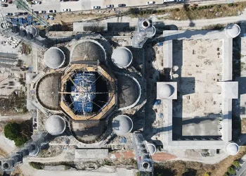 Devasa caminin kaba inşaatı bitiyor