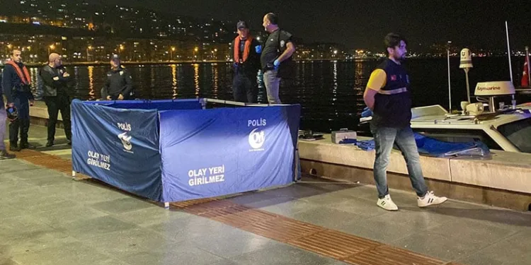 Denizden ayağına bidon bağlı ceset çıktı