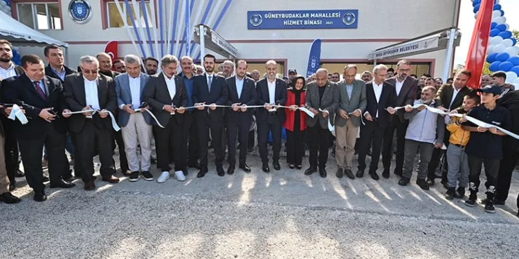 Güneybudaklar’da hizmet binası törenle hizmete açıldı