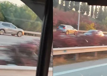 Otoyolda ters şeritten son sürat ilerledi