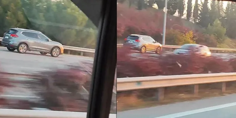 Otoyolda ters şeritten son sürat ilerledi