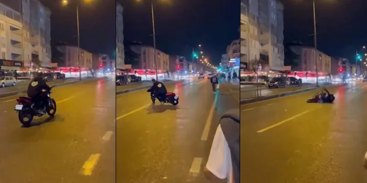 Bursa’da drift heyecanı kaza getirdi.
