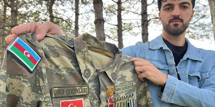 Karabağ Savaşı’nda gazi olan genç Türkiye’de askere gidecek