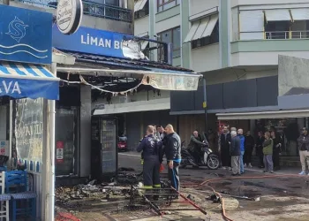 Erdek’te restoran yandı