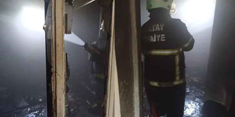 Reyhanlı’da mesken yangını
