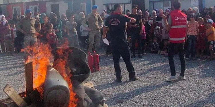 Hatay’da yangın tatbikatı yapıldı