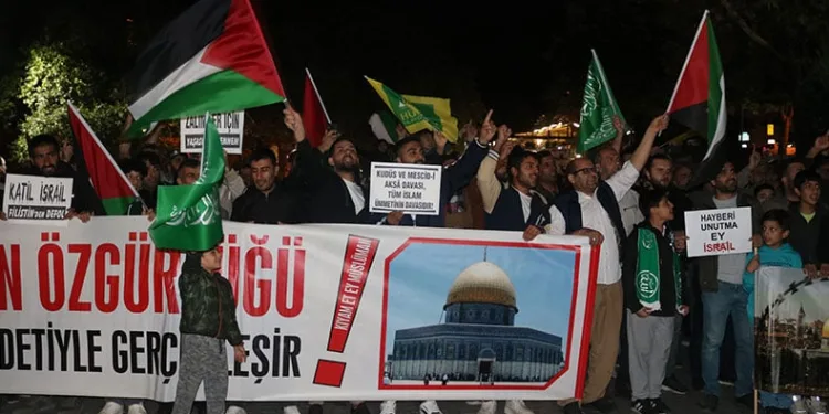 Bursa’da Filistin’e destek etkinliği