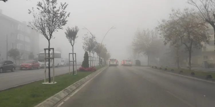 Bandırma’da sis etkili oldu
