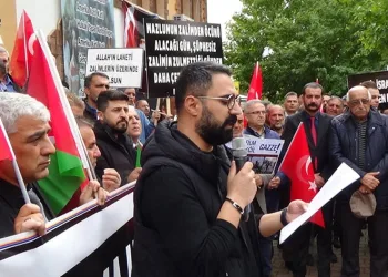 Cemevinden İsrail’e protesto, Filistin’e destek