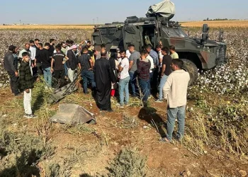 Şanlıurfa’da zırhlı askeri araç devrildi
