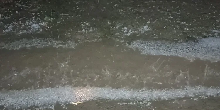 Erciş’te sağanak ve dolu etkili oldu