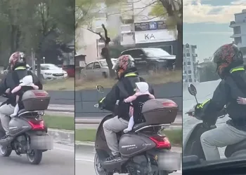 Trafikte yürekler ağıza geldi