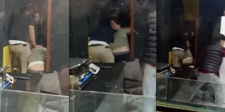 Hırsızlık şüphelisine esnaftan meydan dayağı