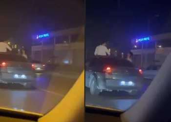 Canlı yayın yaparken kazaya şahit oldular