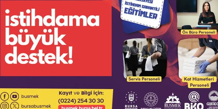 BUSMEK’ten istihdam garantili yeni kurs
