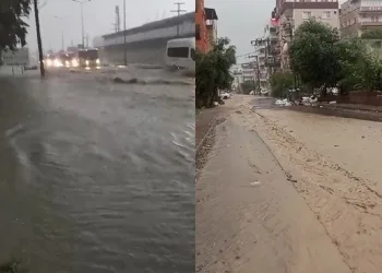 Hatay’da caddeler göle döndü