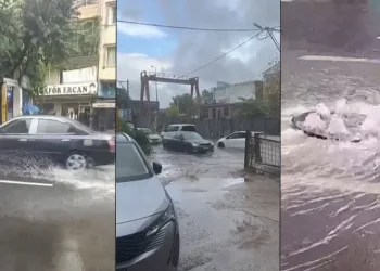 Bursa’da yağış bir anda etkisini gösterdi