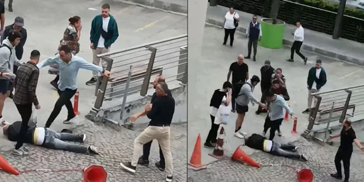 Fiyatta anlaşamadığı kiracısını sokak ortasında dövdü