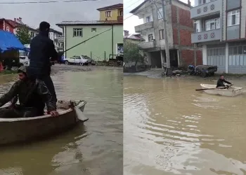 İki kafadarın yaptığı mizansen görenleri şaşırttı