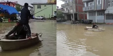 İki kafadarın yaptığı mizansen görenleri şaşırttı