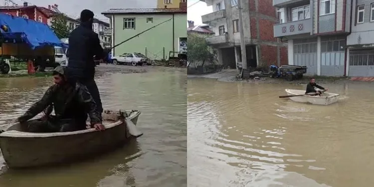 İki kafadarın yaptığı mizansen görenleri şaşırttı