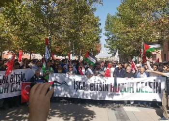 Başkentte İsrail protesto edildi