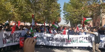 Başkentte İsrail protesto edildi