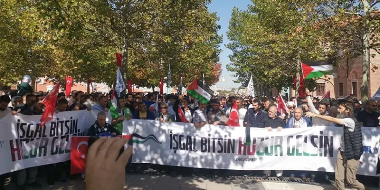 Başkentte İsrail protesto edildi