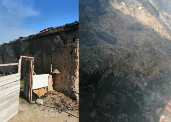 Kulu’da samanlık yangını