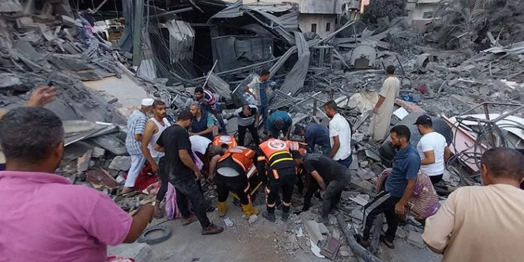 İsrail’in Gazze’de hedef aldığı bina