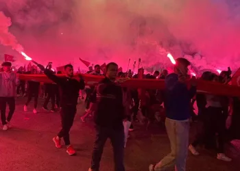 Cumhuriyet Bayramı kutlamaları geceyi aydınlattı