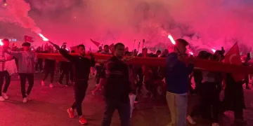 Cumhuriyet Bayramı kutlamaları geceyi aydınlattı