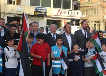 Tavşanlı’dan İsrail’e protesto