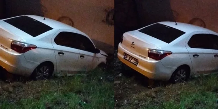 Navigasyonun gösterdiği yola giren araç boşluğa düştü