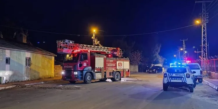 Ağrı’da alevler geceyi aydınlattı